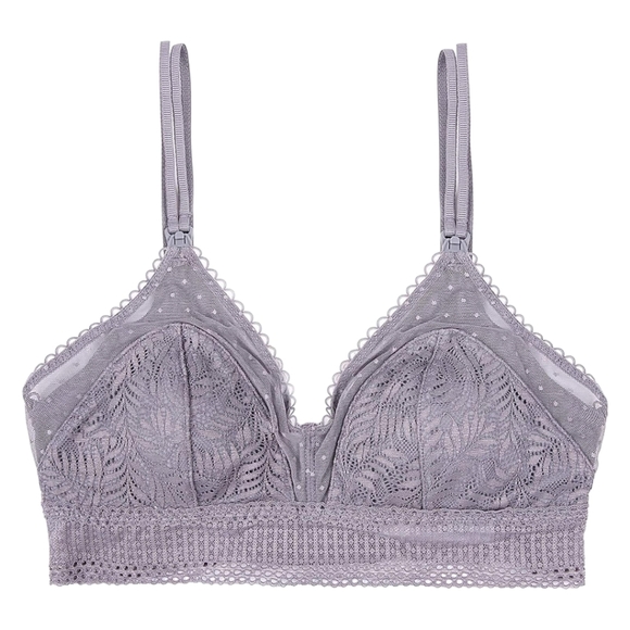 Lace Bralette in Gray - Picture 1 of 10